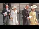 Prince Charles, Prince William, Camilla and Kate leave St Paul's Cathedral