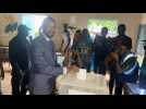 Opposition leader Ousmane Sonko votes in Senegal's legislative elections