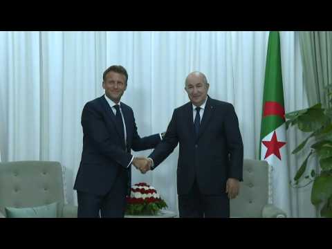 Algeria's Tebboune hosts Macron at presidential palace