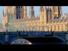 Protesters outside UK parliament call for energy bill boycott
