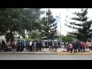 Kenyan elections: Raila Odinga supporters parade in a shut down Nairobi