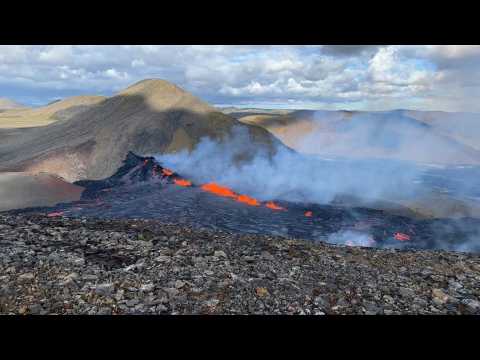 Mount Fagradalsfjall volcano erupts in Iceland