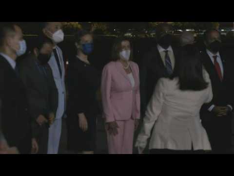 US House Speaker Nancy Pelosi arrives in Taiwan despite China warning