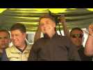 Brazil president Jair Bolsonaro arrives at event to launch presidential campaign