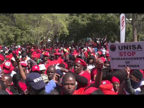 South African unions unite to protest joblessness and cost of living