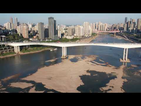 Yangtze river tributary runs dry as severe drought hits China