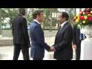 French President Macron meets Cameroonian counterpart Biya in African tour