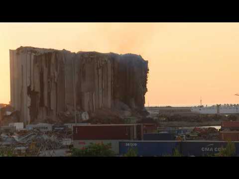 Lebanon's blast-hit grain silos at risk of partial collapse