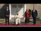 Pope Francis meets with Canada's governor general and PM in Quebec