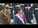 Peru's Castillo arrives at Congress as he marks one year in office
