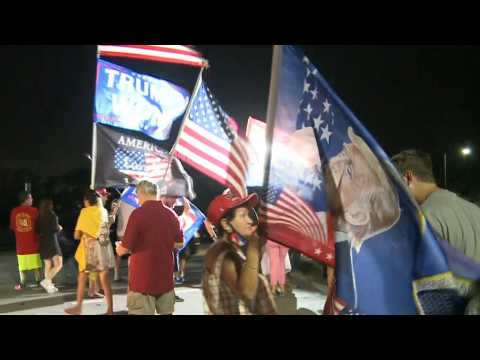 Supporters outside Trump's Florida home under 'FBI raid'
