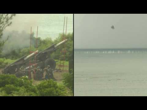 Taiwan begins live-fire artillery drill simulating defence against China attack
