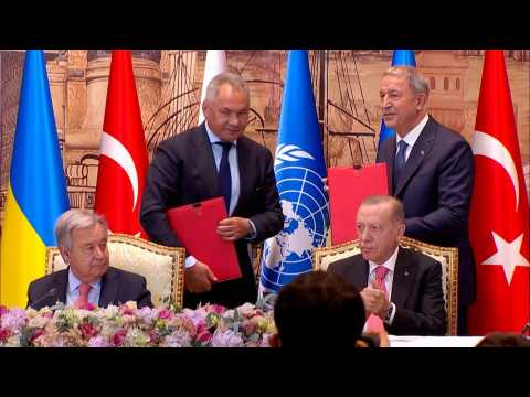Ukraine, Russia sign grain export deal with UN, Turkey