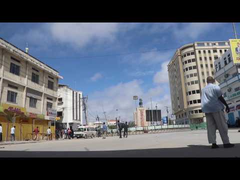 Aftermath of hotel attack in Somalia's capital