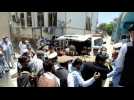 Bodies arrive at morgue after Afghan polio vaccinators shot dead