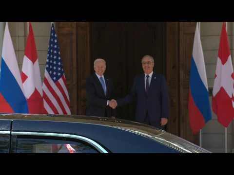 US President Joe Biden arrives at Geneva lakeside villa for summit
