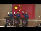Chinese astronauts meet media ahead of Thursday's launch