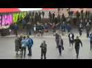 Euro 2020: Fans arrive at Wembley Stadium ahead of England-Scotland clash