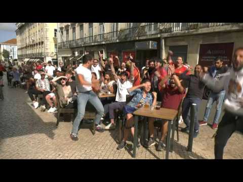 Euro 2020: Portugal fans celebrate goal against Germany