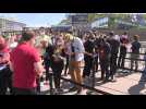 Covid-19: Fans arrive at first test concert in France