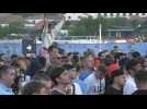 Man City supporters watch Champions League final in official fan zone