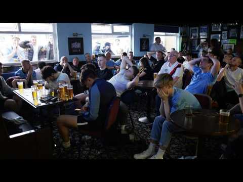 Worried Man City fans react as Chelsea score in Champions League final
