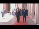 Italian Prime Minister Mario Draghi receives Libyan counterpart