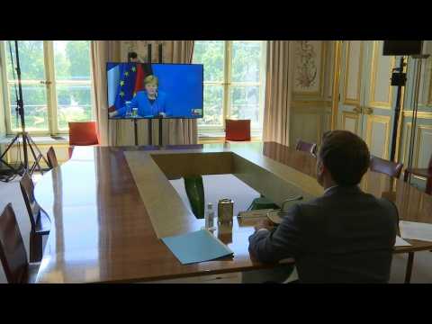 Macron, Merkel begin 22nd Franco-German Council of Ministers