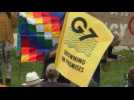 'Drowning in promises': Extinction Rebellion stage protest in Cornwall urging for G7 action on climate change