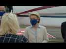 EU chief von der Leyen arrives for G7 meeting