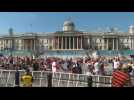 Euro 2020: English fans celebrate after Sterling scores against Croatia