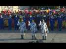 Chinese astronauts bid farewell ahead of launch to new space station