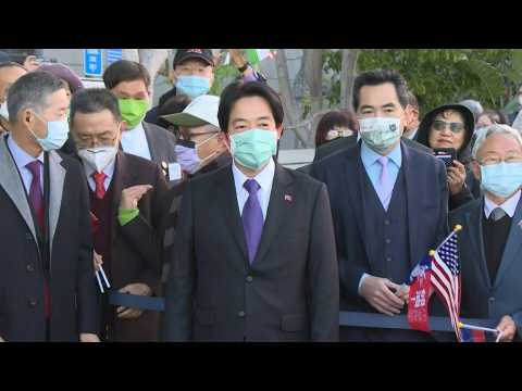 Taiwan VP makes US stopover on way to Honduras