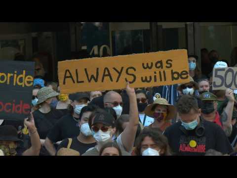 Australians protest for Indigenous rights on 'Invasion Day'