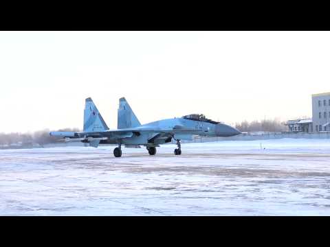 Russian MOD footage shows SU-35 aircrafts taking off for Belarus