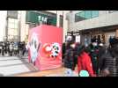 Hundreds queue for Olympic mascot merch at flagship Beijing store