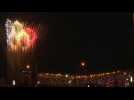 Beijing 2022: Fireworks form the shape of Olympic rings above stadium