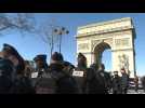 Police crowd around Champs-Elysées to deter anti-Covid-rules convoy