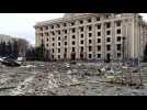 Ukraine: Kharkiv regional administration building destroyed by shelling