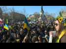 Protesters rally in Paris in support of Ukraine