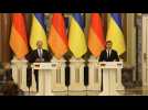 German Chancellor Scholz and Ukrainian President Zelensky hold press conference