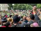 Anti-vaccine protesters confront police outside New Zealand's parliament