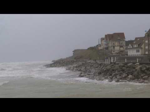Storm Eunice reaches coast of France's northern Pas-de-Calais region