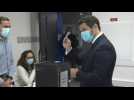 Portugal election: far-right Chega party leader Andre Ventura casts his vote