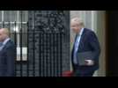 UK PM Johnson leaves Downing Street to make statement on 'partygate' report