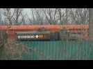 Russian equipment and vehicles near the border of the self-proclaimed DPR