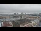 Air raid sirens ring in centre of Kyiv
