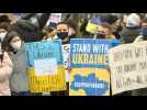 Rally against the Russian invasion of Ukraine in Berlin