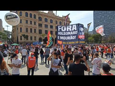 Anti-Bolsonaro protest in Sao Paulo on Brazil national day