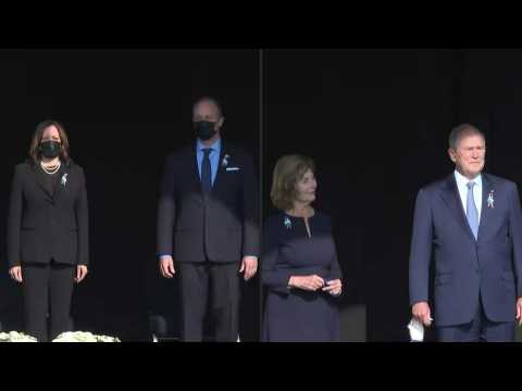 Kamala Harris, George W. Bush arrive in Shanksville to mark 20th anniversary of 9/11 attacks